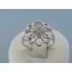 Strieborný dámsky prsteň kvet kamienky VPS55310 925/1000 3.10g