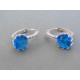 Strieborné dámske náušnice modrý kameň VAS478 925/1000 4.78g