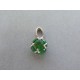 Strieborný dámsky prívesok zelený kameň VIS167 925/1000 1.67g