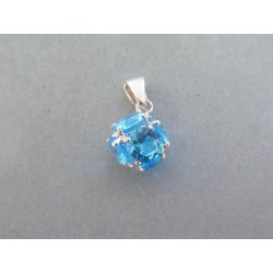Strieborný dámsky prívesok modrý kameň VIS167 925/1000 1.67g