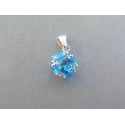 Strieborný dámsky prívesok modrý kameň VIS167 925/1000 1.67g