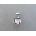 Strieborný dámsky prívesok kocka zirkón VIS200 925/1000 2.00g
