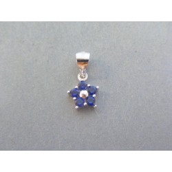 Strieborný dámsky prívesok kvet kamienky VAS084 925/1000 0.84g