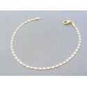 Zlatý náramok platničky žlté biele zlato jemný vzor DN175180V 14 karátov 585/1000 1.80g