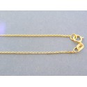 Zlatá retiazka žlté zlato ručný vzor DR50165Z 14 karátov 585/1000 1.65g