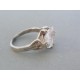 Strieborný dámsky prsteň priehľadný zirkón DPS56539 925/1000 5.39g