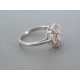 Strieborný dámsky prsteň číre zirkóny DPS55354 925/10000 3.54g