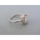 Strieborný dámsky prsteň číre zirkóny DPS55354 925/1000 3.54g