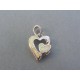 Strieborný prívesok srdiečko kameň opál DIS240 925/1000 2.40g