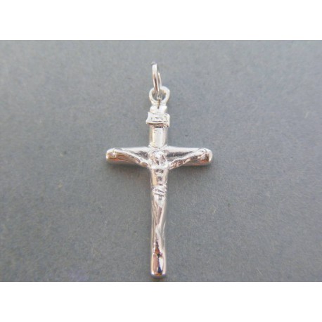 Strieborný prívesok krížik umučenie DIKS167 925/1000 1.67g