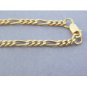 Zlatá retiazka žlté zlato vzor figáro DR501070Z 14 karátov 585/1000 10.70g