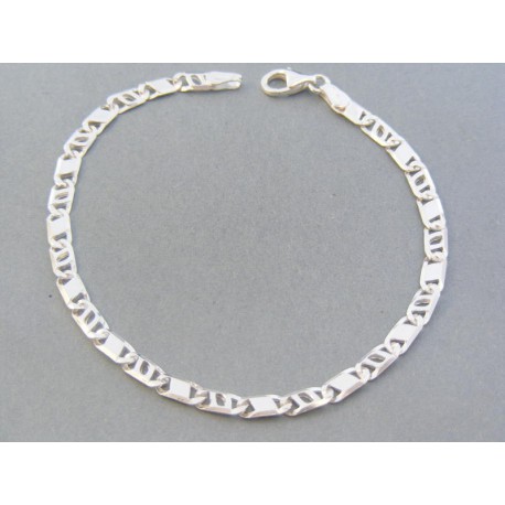 Strieborný náramok oválne platničky DNS215550 925/1000 21.5g