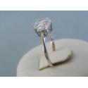 Strieborný dámsky prsteň priehľadný zirkón DPS52225 925/1000 2.25g