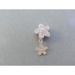 Strieborný prívesok kvet zirkóny DIS209 925/1000 2.09g