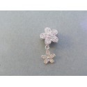 Strieborný prívesok kvet zirkóny DIS209 925/1000 2.09g