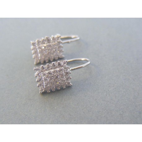 Strieborné dámske náušnice číre zirkóny DAS322 925/1000 3.22g