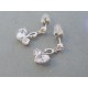 Strieborné dámske visiace náušnice napichovačky zirkóny DAS206 925/1000 2.06g