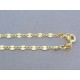 Zlatá retiazka žlté zlato zdobená DR42184Z 14 karátov 585/1000 1.84g