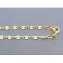 Zlatá retiazka žlté zlato zdobená DR50220Z 14 karátov 585/1000 2.20 g