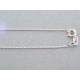 Zlatá dámska retiazka biele zlato kamienok DR415169B 14 karátov 585/1000 1.69g