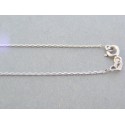 Zlatá dámska retiazka biele zlato kamienok DR415169B 14 karátov 585/1000 1.69g