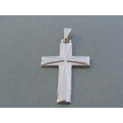 Strieborný prívesok krížik vzorovaný VIKS269 925/1000 2.69g