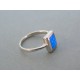 Strieborný dámsky prsteň modrý opál VPS57319 925/1000 3.19g