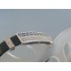 Strieborný náramok platnička koža kamienky VNS2151106 925/1000 11.06g