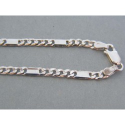 Strieborná retiazka pancier platničky VRS5551407 925/1000 14.07g