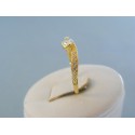 Zlatý dámsky prsteň žlté zlato číre zirkóny DP54170Z 14 karátov 585/1000 1.70g