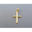 Zlatý prívesok krížik žlté zlato VIK068Z 14 karátov 585/1000 0.68g