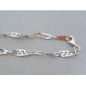 Zlatá retiazka dámska biele zlato zdobená VR50590B 14 karátov 585/1000 5.90g