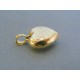 Zlatý prívesok srdiečko žlté zlato vzorované DI113Z 14 karátov 585/1000 1.13g