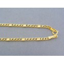 Zlatá retiazka žlté zlato očká platničky DR445273Z 14 karátov 585/1000 2.73g