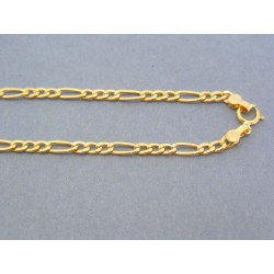 Zlatá retiazka vzor figáro žlté zlato DR505245Z 14 karátov 585/1000 2.45g