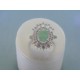 Strieborný dámsky prsteň zelený kameň DPS52476 925/1000 4.76g