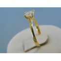 Zlatý dámsky prsteň zirkóny žlté zlato DP51195Z 14 karátov 585/1000 1.95g
