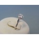 Strieborný dámsky prsteň srdiečko so zirkónom DPS52133 925/1000 1.33g