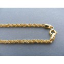 Zlatá dámska retiazka točená DR50263Z 14 karátov 585/1000 2.63g