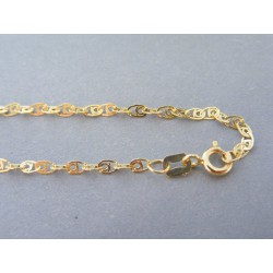 Zlatá dámska retiazka vzorovaná žlté zlato DR45194Z 14 karátov 585/1000 1.94g