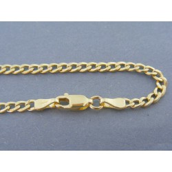 Zlatá pánska retiazka vzor curb žlté zlato VR50473Z 14 karátov 585/1000 4.73g