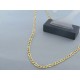 Zlatá pánska retiazka vzor figaro žlté zlato DR555615Z 14 karátov 585/1000 6.15g