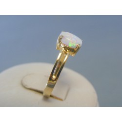 Zlatý dámsky prsteň opál žlté zlato VP56286Z 14 karátov 585/1000 2.86g
