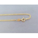 Zlatá retiazka vzor curb žlté zlato VR495175Z 14 karátov 585/1000 1.75g