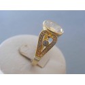 Zlatý dámsky prsteň žlté zlato zirkóny DP57529Z 14 karátov 585/1000 5.29g