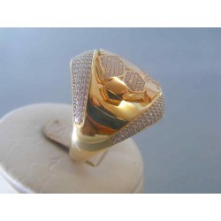 Zlatý dámsky prsteň zirkóny žlté zlato DP64702Z 14 karátov 585/1000 7.02g