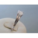 Zlatý dámsky prsteň biele zlato zirkóny DP57244 14 karátov 585/1000 2,44g