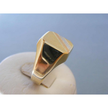 Zlatý pánsky prsteň trojfarefbé zlato DP63419V 14 karátov 585/1000 4,19g
