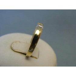Zlatý dámsky prsteň zirkón žlté zlato DP55284Z 14 karátov 585/1000 2,84g