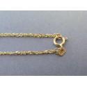 Zlatá dámska retiazka vzorovaná žlté zlato DR42189Z 14 karátov 585/1000 1,89g